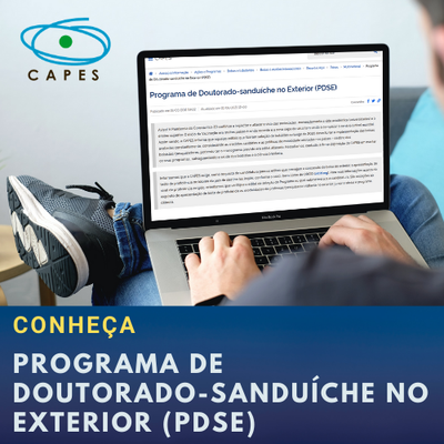 Informações sobre o Programa de Doutorado-sanduíche no Exterior (PDSE)