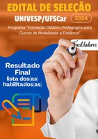 Edital do Processo de Seleção de Estudantes de Pós-Graduação para o Programa “Formação Didático-Pedagógica para Cursos de Modalidade a Distância” – UNIVESP/UFSCar