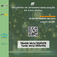 III Encontro de Internacionalização PrInt-UFSCar será realizado no próximo dia 26 de setembro de 2022, a partir das 9h.