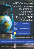 UFSCar lança edital interno para Doutorado Sanduíche no Exterior – PDSE 2025/2026